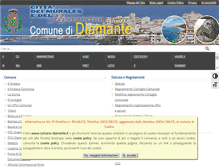 Tablet Screenshot of comune-diamante.it